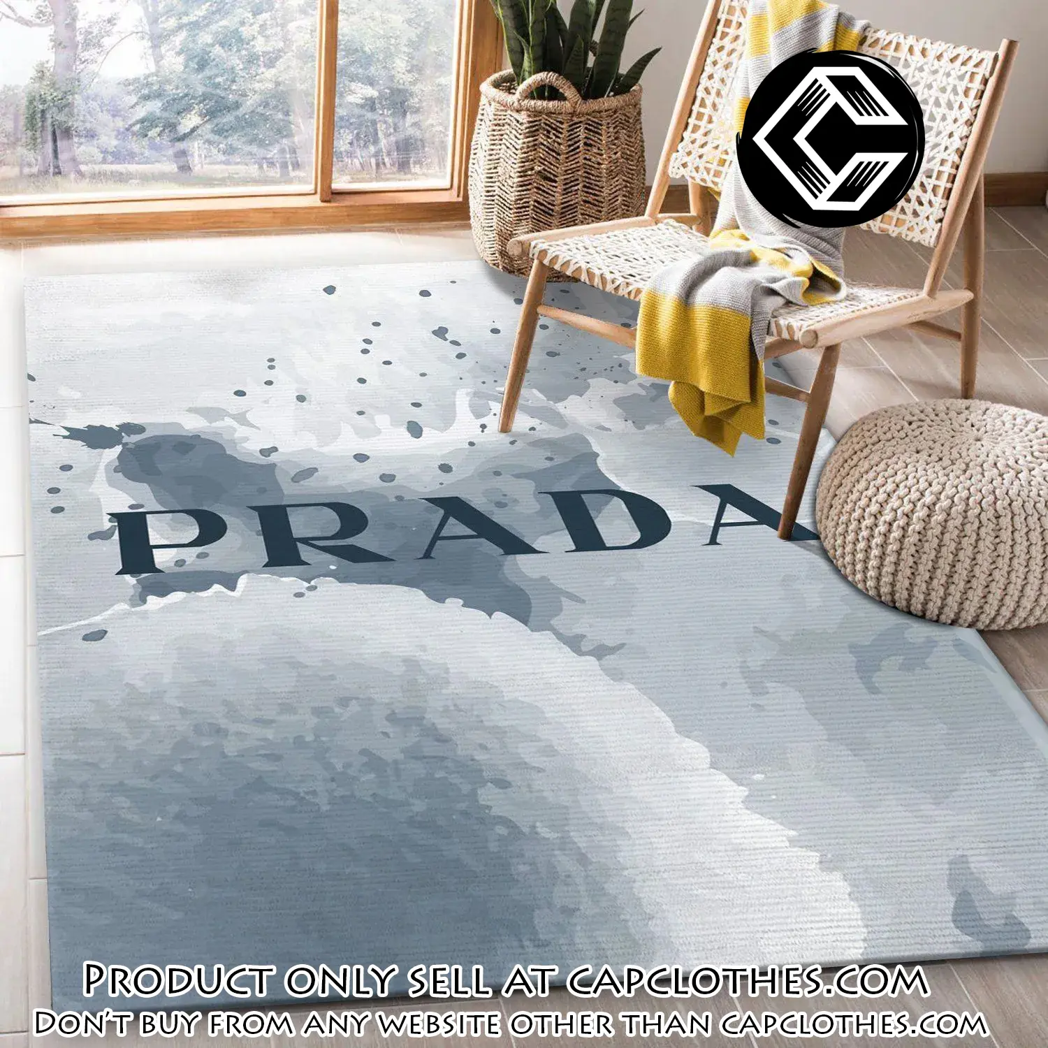 Prada area rug fashion brand rug christmas gift us decor cc5404118